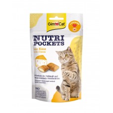 GimCat Nutri Pockets Cheese - подушечки з сиром і таурином для котів 60г  