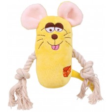 Trixie іграшка для собак сквікер на мотузці з пищалкою 13 см