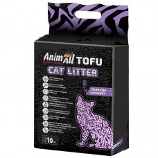 AnimAll Tofu Lavender соєвий наповнювач для котів з ароматом лаванди 10 л