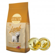 ARATON LAMB Adult All Breeds сухий корм для дорослих собак з ягнятиною 15 кг