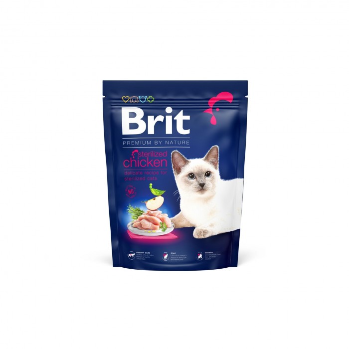 Brit Premium by Nature Cat Sterilised (для стерилізованих кішок, з куркою)