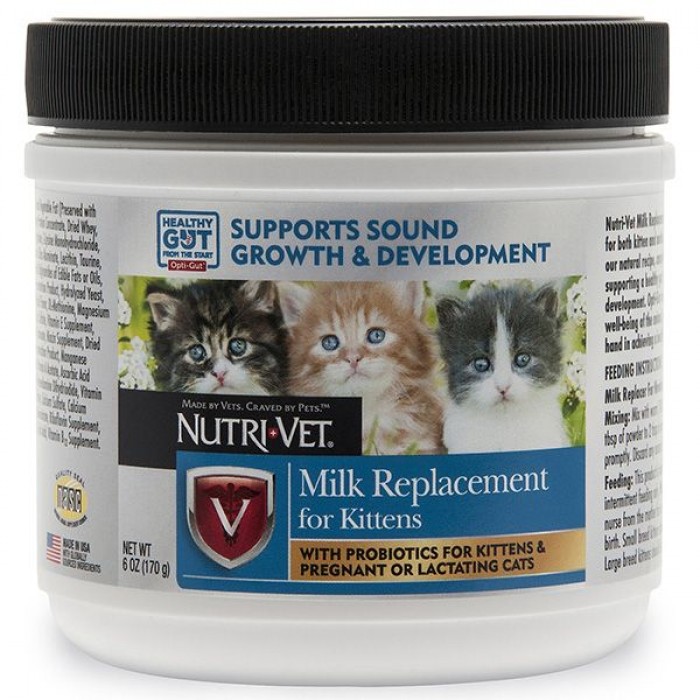 Nutri-Vet Milk Replacement замінник котячого молока для новонароджених кошенят 170 г