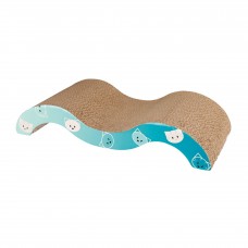 Trixie Mimi Wave кігтеточка для котів хвиля картонна бірюзова 50×9×23 см