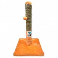 Пухнастики кігтеточка для котів стовпчик на підставці (джут) руда 30×55 см