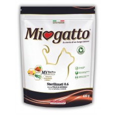 Morando Miogatto Sterilised сухий корм для стерилізованих котів з куркою 400 г