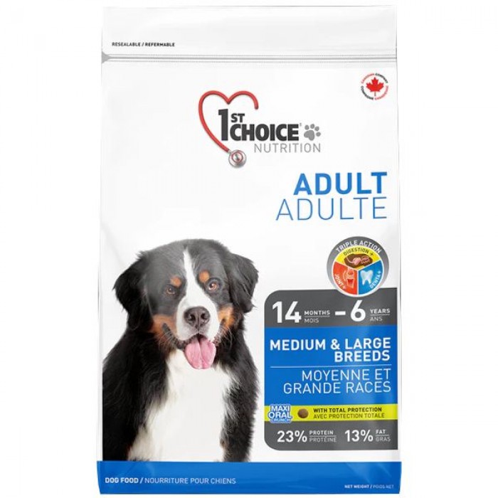 1st Choice Adult Medium & Large Chicken сухий корм для собак середніх і великих порід 5 кг