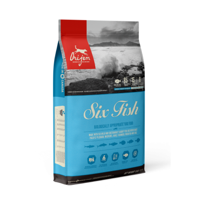 Orijen Six Fish Dog сухий корм для собак з рибою 2 кг