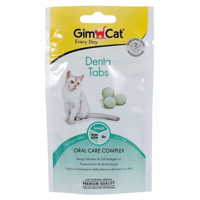 GimCat Denta-Tabs - ласощі для здоров’я зубів котів, 40 г