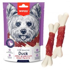 Wanpy Duck Jerky & Calcium Bone Twists ласощі для собак з качкою та кальцієм 100 г