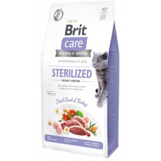 Brit Care Cat GF Sterilized Weight Control,  7кг (контроль ваги для стерелізованих)