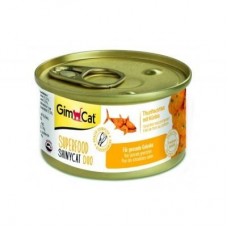 GimCat Shiny Cat SUPERFOOD тунець з гарбузом 70g