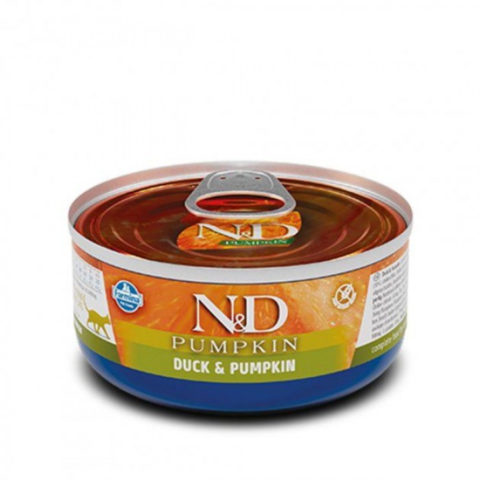 Farmina N&D Grain Free Pumpkin Duck Adult беззерновий вологий корм для котів з гарбузом та качкою 70 г