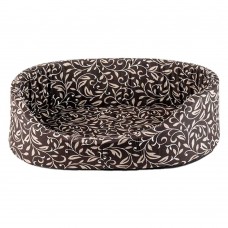 Пухнастики лежак для котів і собак малих порід (шоколад) 44х30х13 см