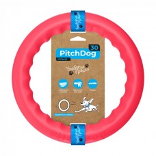 PitchDog іграшка для собак ігрове кільце (рожева) 28 см