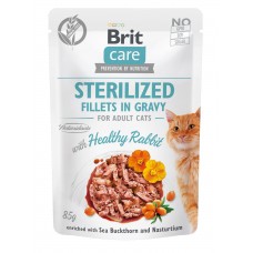 Brit Care Cat pouch філе з кроликом у соусі для стерилізованих котів 85g