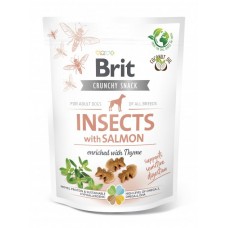 Brit Care Dog Crunchy Cracker Insects ласощі для собак з комахами, лососем та чебрецем 200г