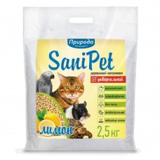 SANI PET "Універсальний" деревний наповнювач для котів з ароматом лимона 2,5 кг