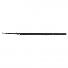 Trixie Cavo повідець-перестібка для собак міні та середніх порід чорного кольору розмір: S-M 2м/12мм