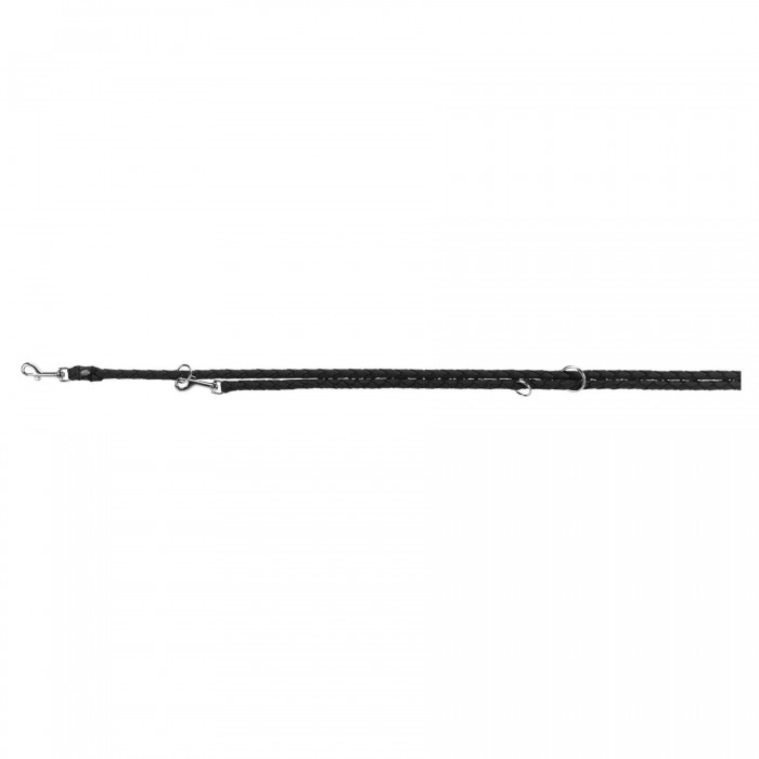 Trixie Cavo повідець-перестібка для собак міні та середніх порід чорного кольору розмір: S-M 2м/12мм