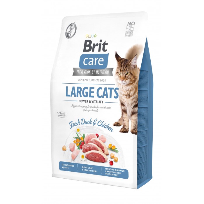 Brit Care Cat GF Large cats Power and Vitality, 2кг (для кішок великих порід)