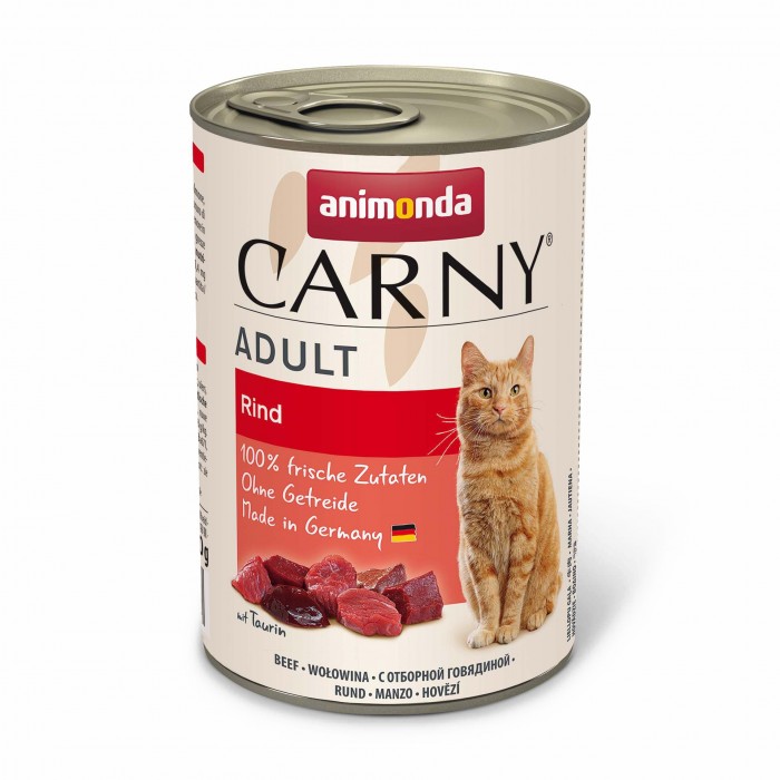 Animonda Carny Adult Beef вологий корм з яловичиною для котів 400 г