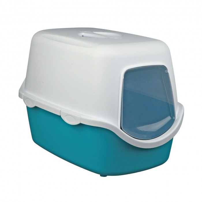 Trixie Vico закритий туалет для котів бірюзовий/білий 40х40х56 см