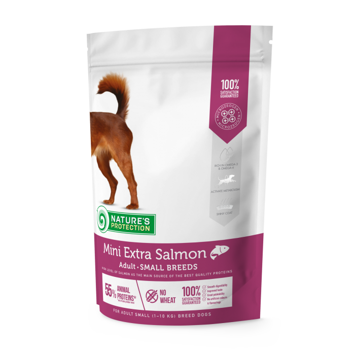 Nature's Protection Mini Extra Salmon Adult Small Breeds для малих порід з лососем 0,5кг