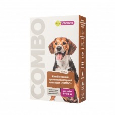 Vitomax Combo краплі від екто- та ендо-паразитів для собак від 4 до 10 кг, 1 мл