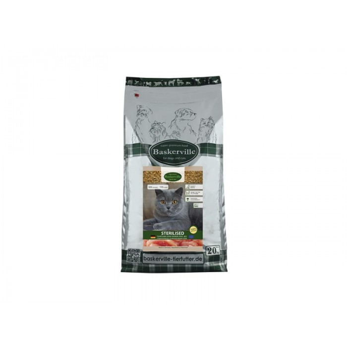 Baskerville Sterilised Cat сухий корм для стерилізованих котів з куркою 20 кг