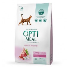 Optimeal Adult Cat Lamb Sensitive сухий корм для котів з ягням 4 кг