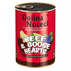Dolina Noteci Superfood для cобак з яловичих і гусячих сердець 400 г