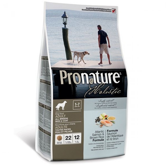 Pronature Holistic Dog Atlantic Salmon & Brown Rice сухий корм для собак з лососем і рисом 5 кг