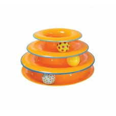 Petstages Tower Of Tracks Org іграшка для котів "Трек Вежа з м'ячиками" (помаранчева)