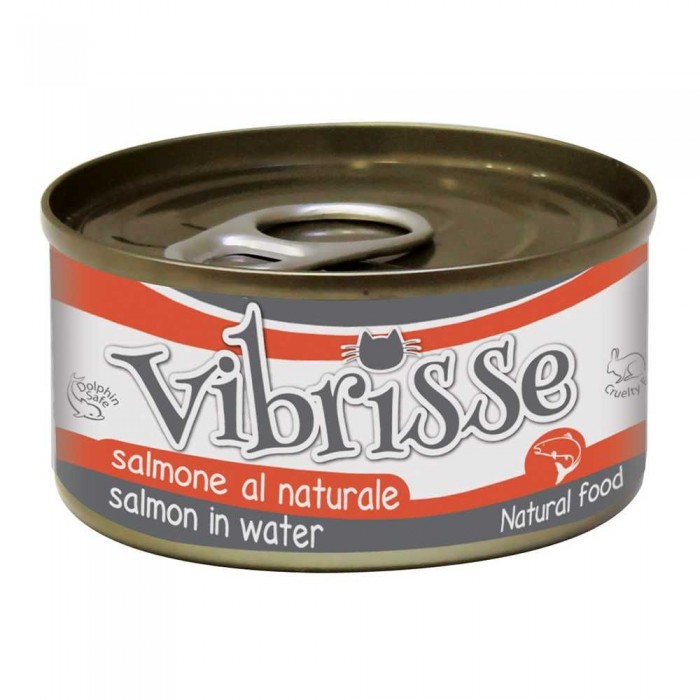 VIBRISSE вологий корм для котів з лососем у власному соці 70 г