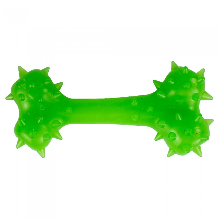 AGILITY іграшка для собак кістка з шипами (зелена) 8 см