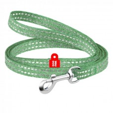 Collar WAUDOG Re-cotton світловідбиваючий повідець для собак та котів (зелений) XS