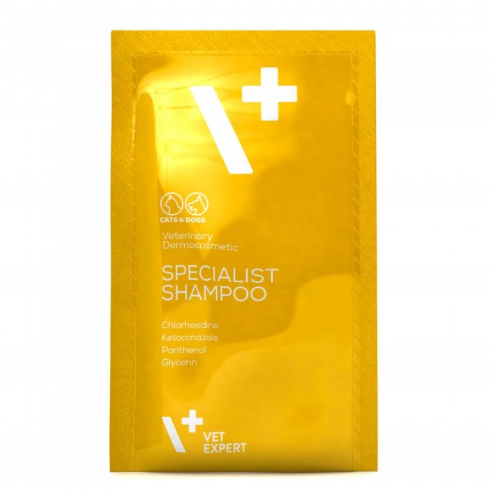 Vet Expert Specialist Shampoo антибактеріальний протигрибковий шампунь для котів і собак 20х15 мл