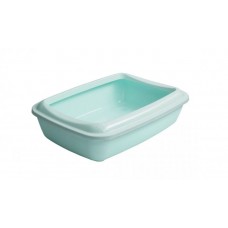 AnimAll туалет для котів з бортиками та лопаткою (м'ятний)