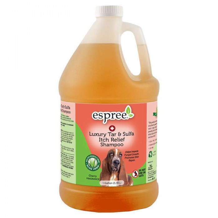 Еspree Luxury Tar & Sulfa Itch Relief шампунь з сіркою та дьогтем для собак 3,79 л