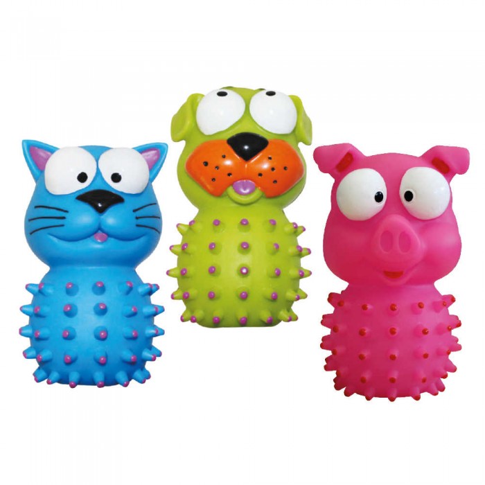 Croci CaniAMici іграшка для собак "Фігурка з масажером для зубів" з пищалкою 14 см