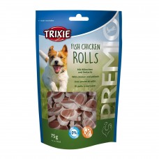 Trixie PREMIO Chicken and Pollock Rolls ласощі для собак роли з куркою та лососем 75гр