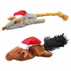 Trixie іграшка для собак різдвяна: мишка, білка 14-17 см. (1 шт.)