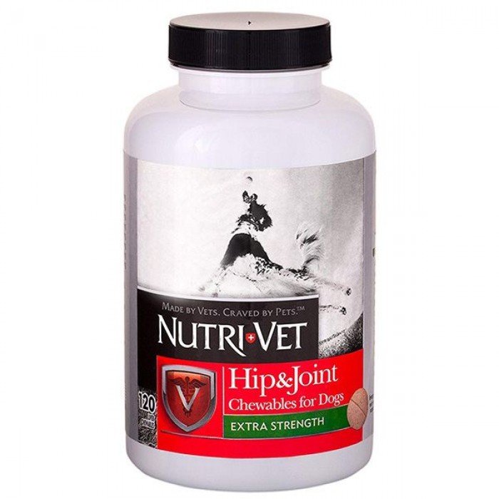 Nutri-Vet Hip & Joint Extra для відновлення, для суглобів та зв’язок cередніх та великих порід 120 табл.
