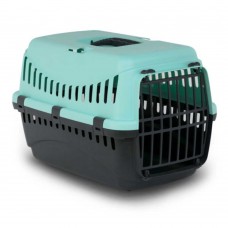 Bergamo Gipsy 2 Large Blue переноска з пластиковими дверцятами для котів та собак до 12 кг (синя)