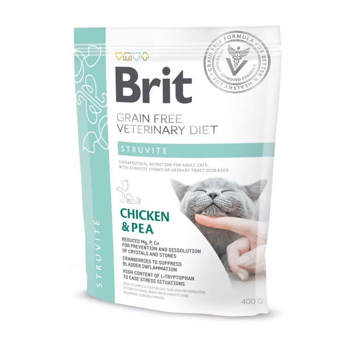 Brit GF Veterinary Diets Cat Struvite з куркою для котів 400 g