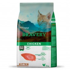 Bravery Chicken Cat Kitten сухий корм для кошенят з куркою 2 кг
