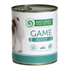 Nature's Protection Adult Game вологий корм для собак усіх порід з дичиною 400 г*6шт.