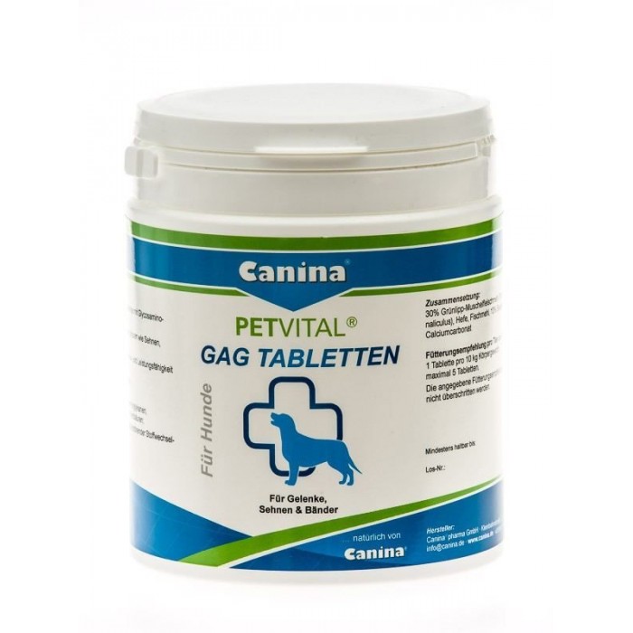 Canina Petvital GAG вітаміни для собак з екстрактом мідій 600 г/600 таб.