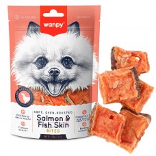 Wanpy Soft Salmon & Fish Skin Bites ласощі для собак з лососем 100 г
