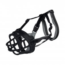 Trixie намордник для собак середніх та великих порід силіконовий (чорний) M-L 22см